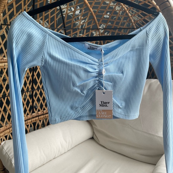 Tiger Mist Sweetheart Crop in Blue with tags *BRAND NEW* - Picture 2 of 3